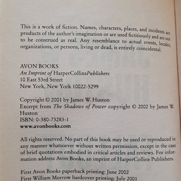 📖 3 for $15 📖 Fallout by James W. Huston - Picture 6 of 7